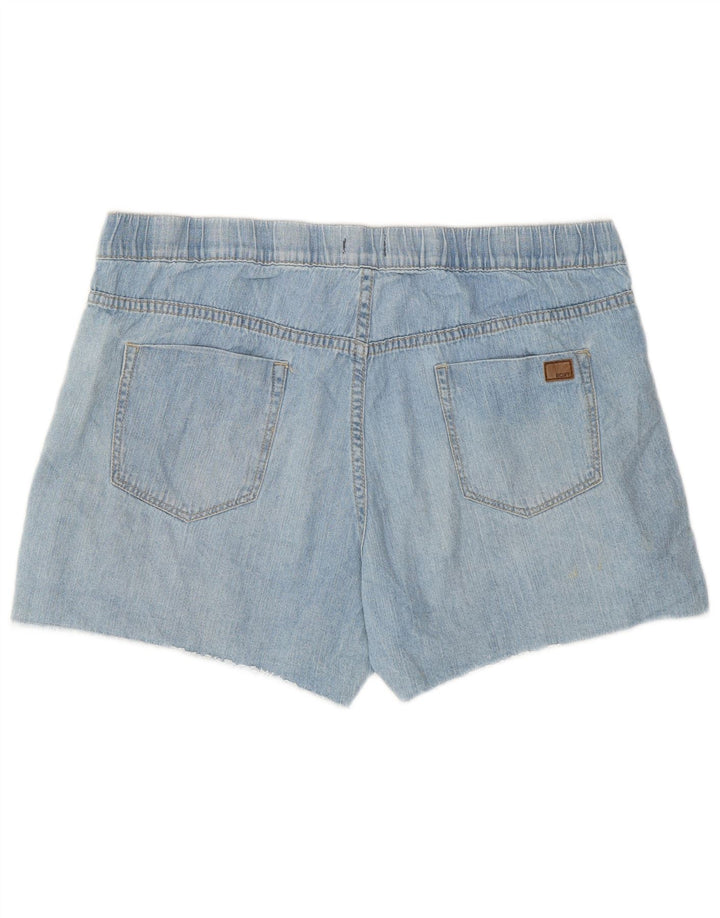 Roxy Womens Denim Shorts Large W34  Blue Cotton