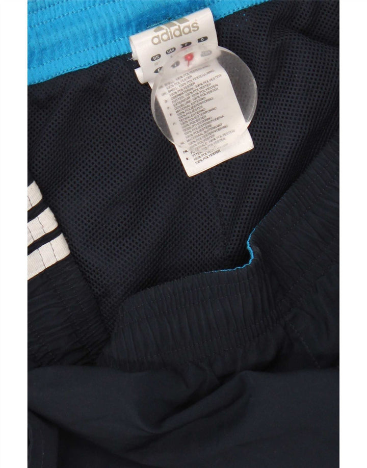 Adidas Mens Tracksuit Trousers Medium Navy Blue Polyester