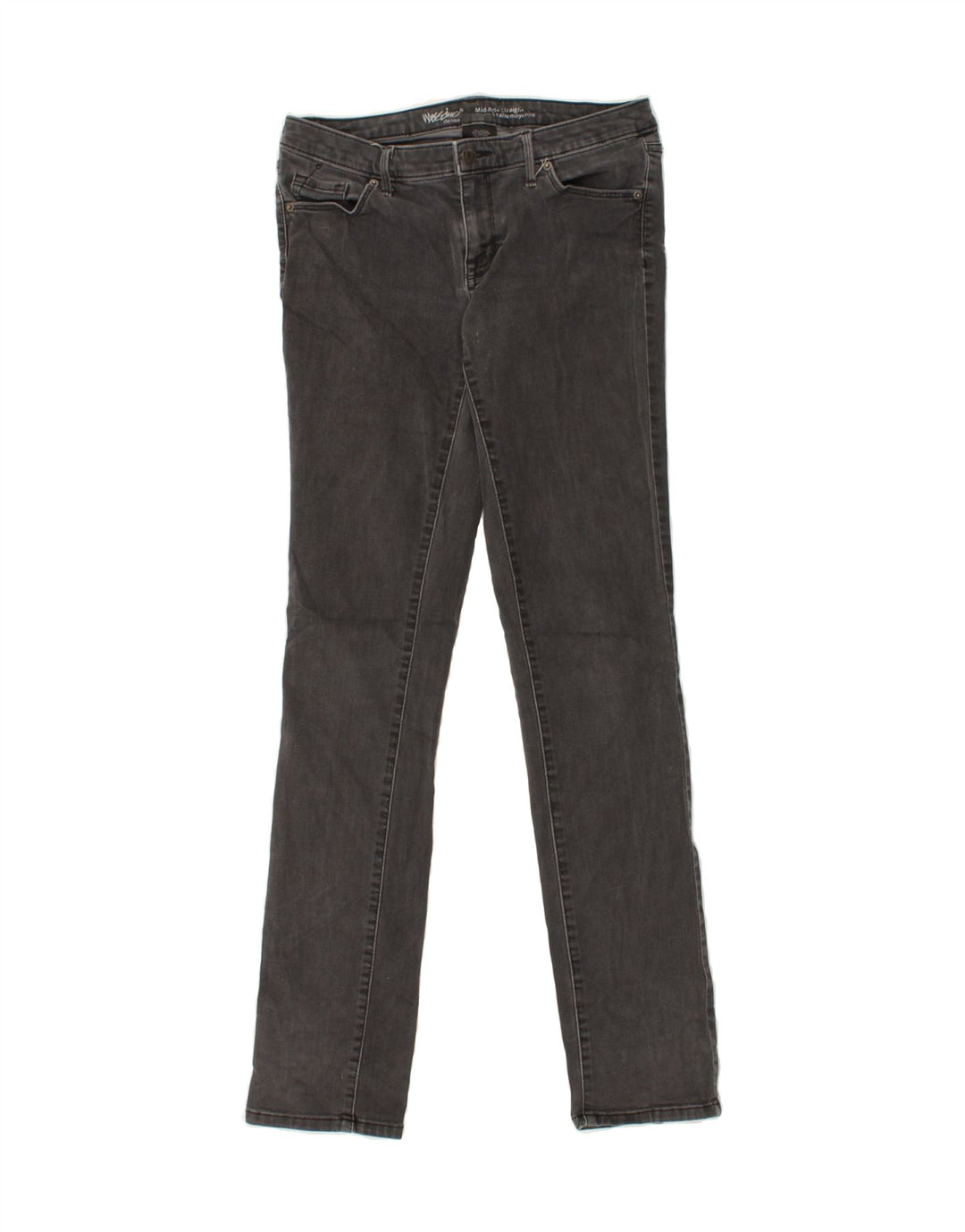 MOSSIMO Womens Mid Rise Straight Jeans US 8 Medium W30 L32  Grey Cotton Vintage Mossimo and Second-Hand Mossimo from Messina Hembry 