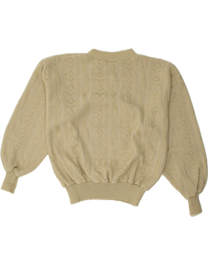 CANDA Womens Turtle Neck Jumper Sweater EU 44 XL Beige Cotton | Vintage Canda | Thrift | Second-Hand Canda | Used Clothing | Messina Hembry 