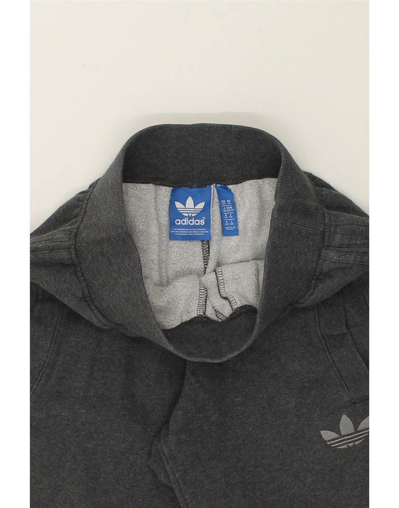 ADIDAS Mens Tracksuit Trousers Joggers XS Grey Cotton | Vintage Adidas | Thrift | Second-Hand Adidas | Used Clothing | Messina Hembry 