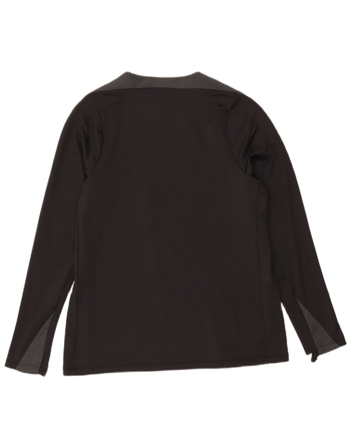 Nike Mens Dri Fit Top Long Sleeve Large Black Colourblock