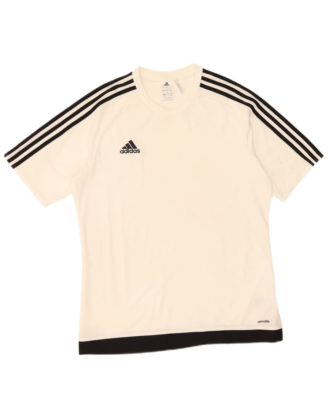Adidas Mens Climalite T-Shirt Top Large White Polyester