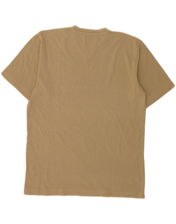 Kappa Mens T-Shirt Top XL Beige Cotton