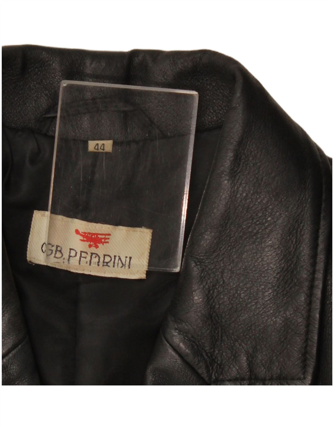 GB.PEDRINI Womens Leather Jacket IT 44 Medium Black Leather