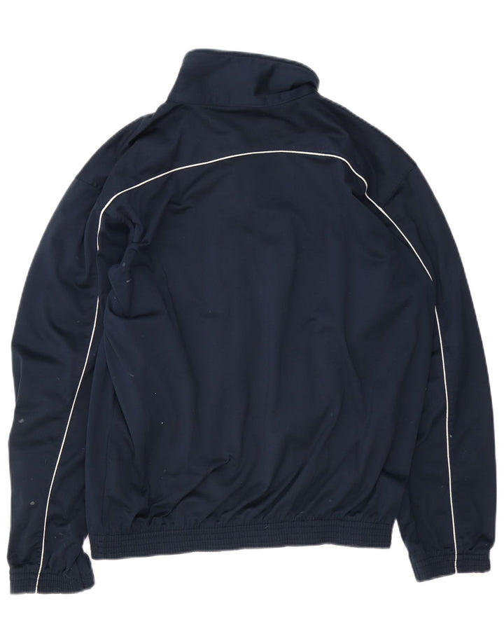 Champion Mens Tracksuit Top Jacket Medium Navy Blue Polyester