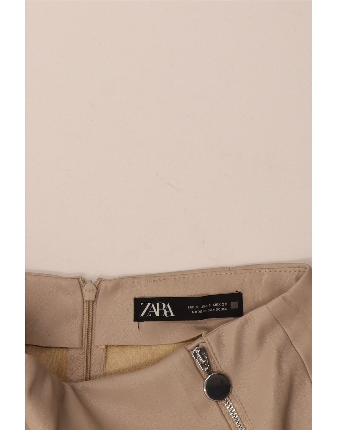 Zara Womens Skort Small W26 Beige