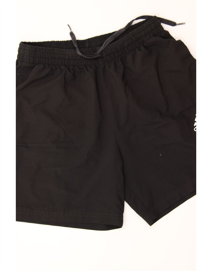 ADIDAS Mens Sport Shorts Medium Black Polyester Vintage Adidas and Second-Hand Adidas from Messina Hembry 