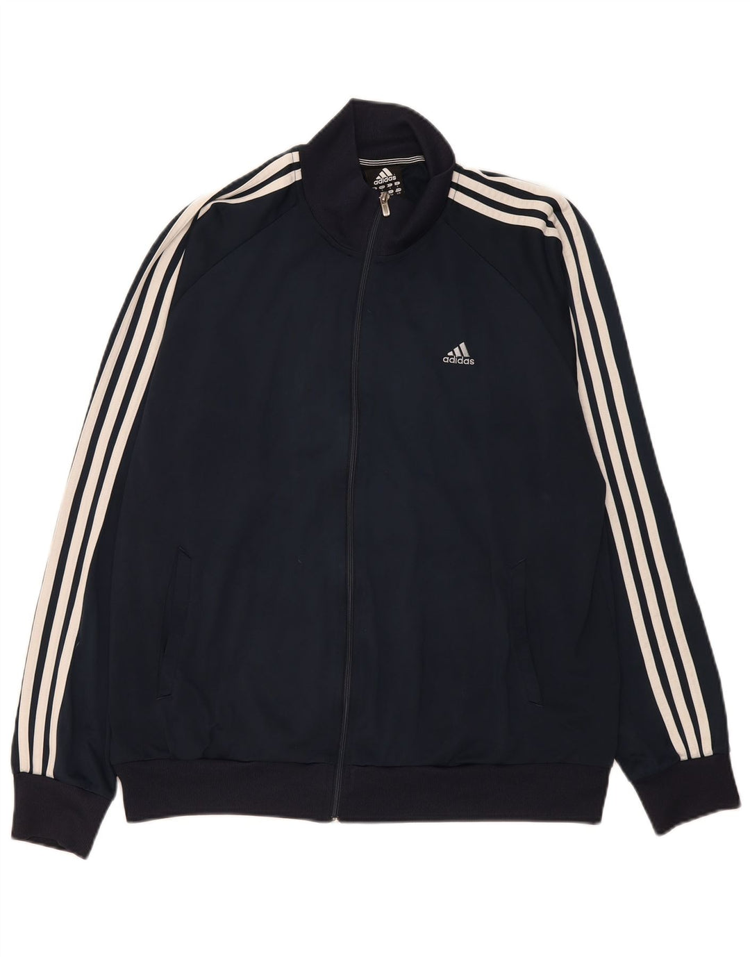 Adidas Mens Clima 365 Tracksuit Top Jacket Large Navy Blue Polyester