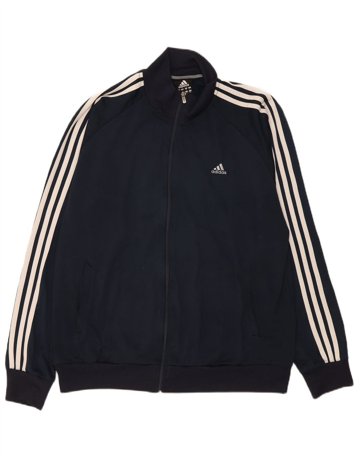 Adidas Mens Clima 365 Tracksuit Top Jacket Large Navy Blue Polyester