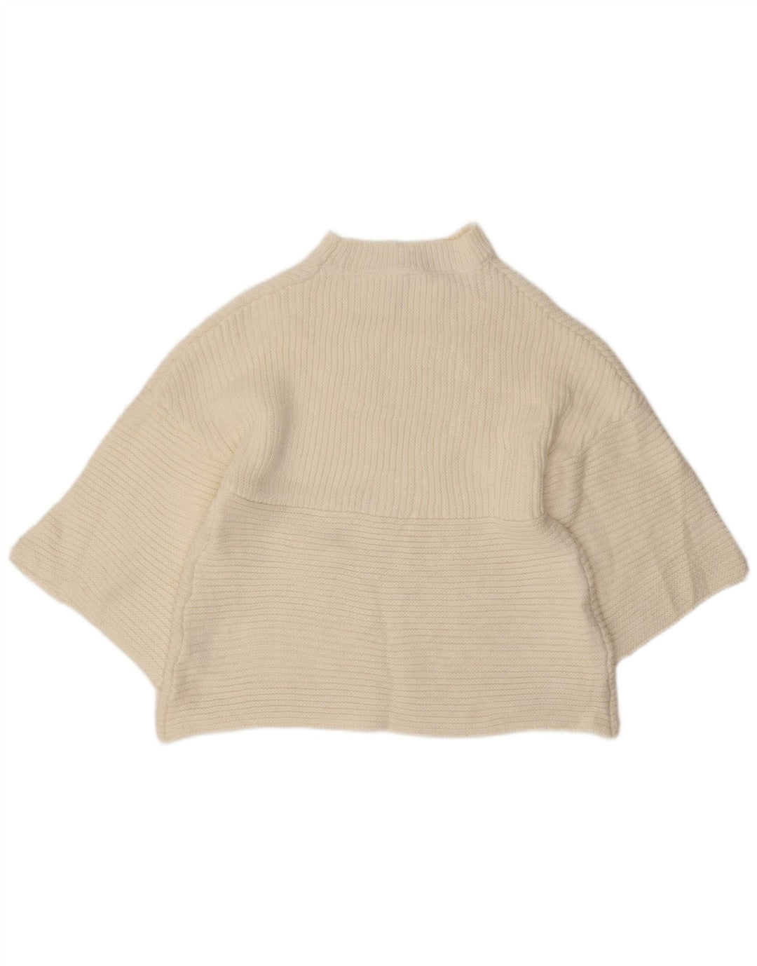 Cooper Womens 3/4 Sleeve Turtle Neck Jumper Sweater UK 8 Small White