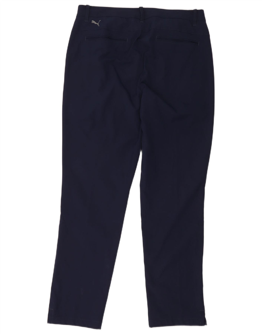 Puma Mens Slim Chino Trousers W34 L32 Navy Blue Polyester