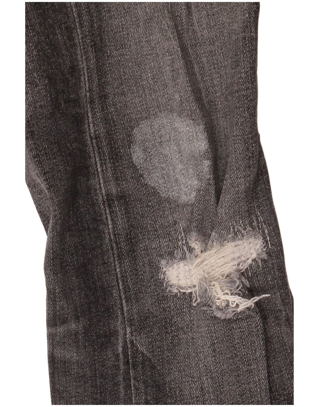 Calvin Klein Mens Distressed Skinny Jeans W29 L32 Black Cotton