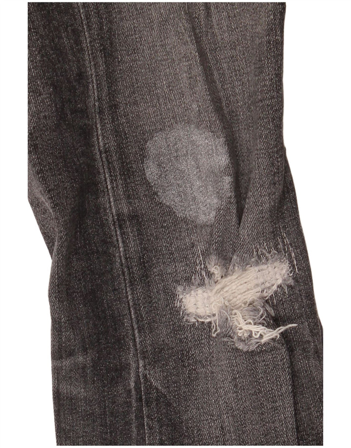 Calvin Klein Mens Distressed Skinny Jeans W29 L32 Black Cotton