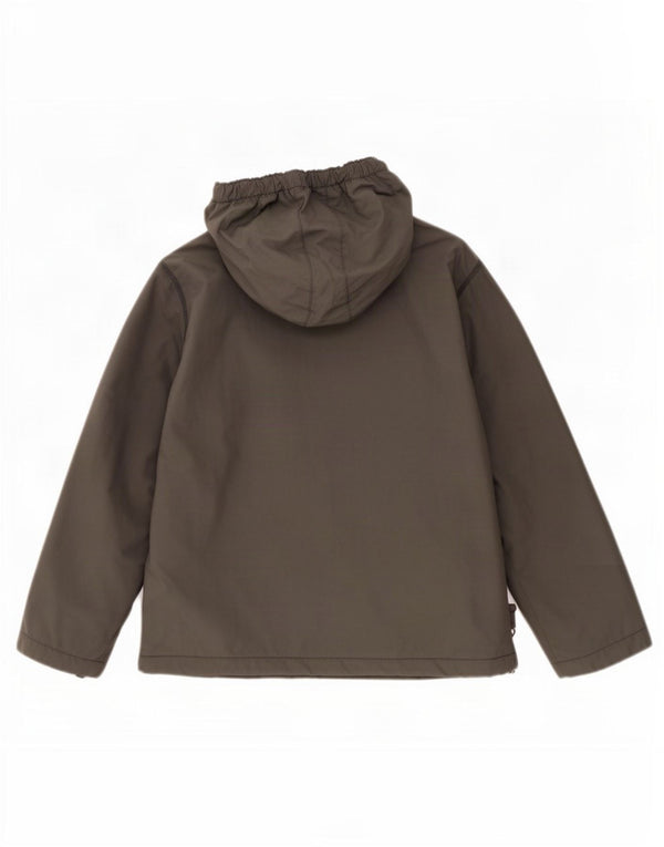 Napapijri Boys Geographic Graphic Hooded Anorak Jacket 11-12 Years Khaki