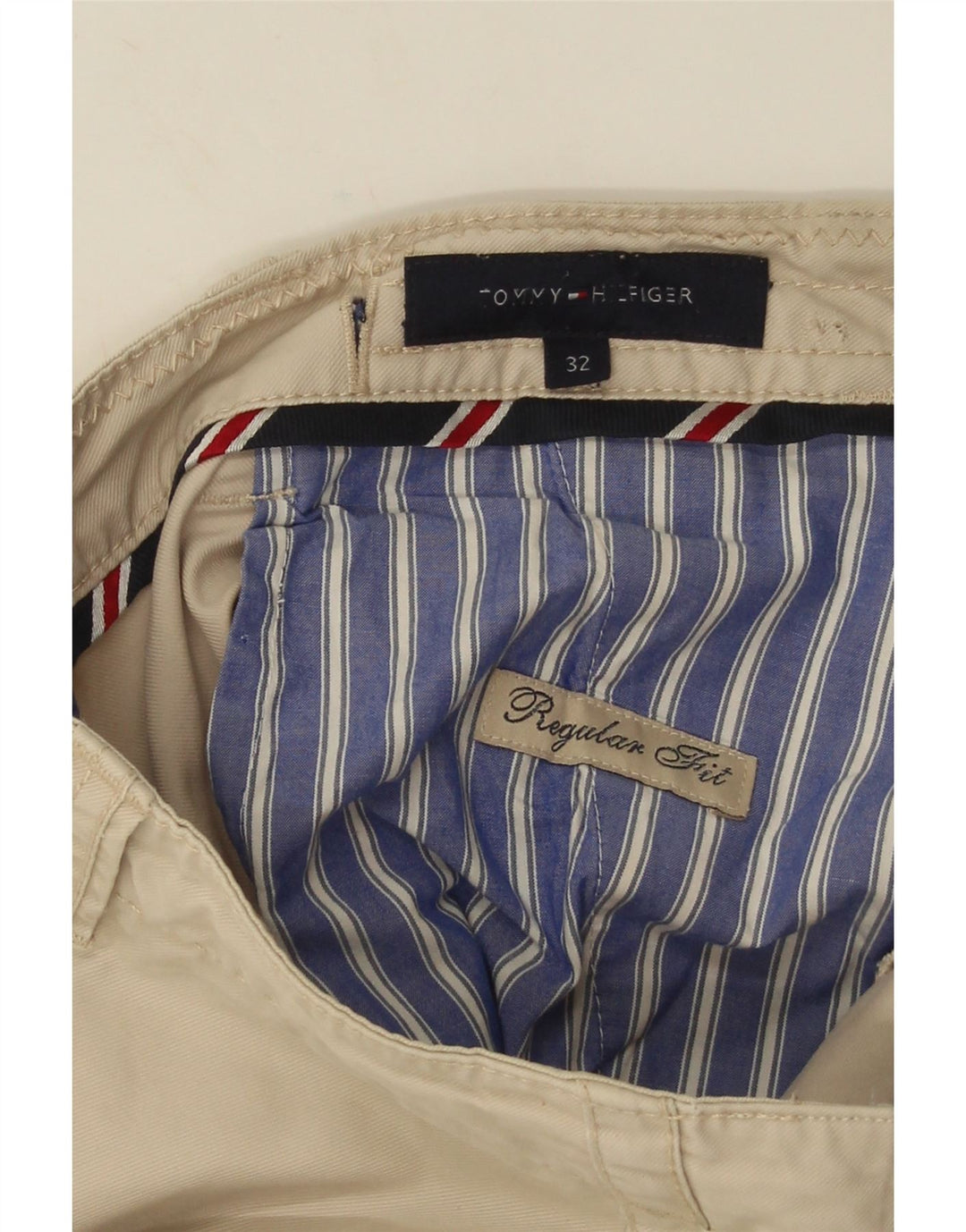 Tommy Hilfiger Mens Regular Fit Chino Shorts W32 Medium Beige