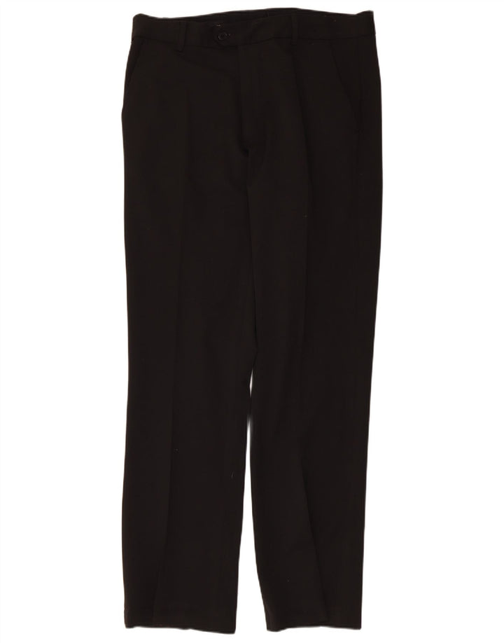 Marlboro Classics Mens Straight Suit Trousers EU 48 Medium W34 L31 Black