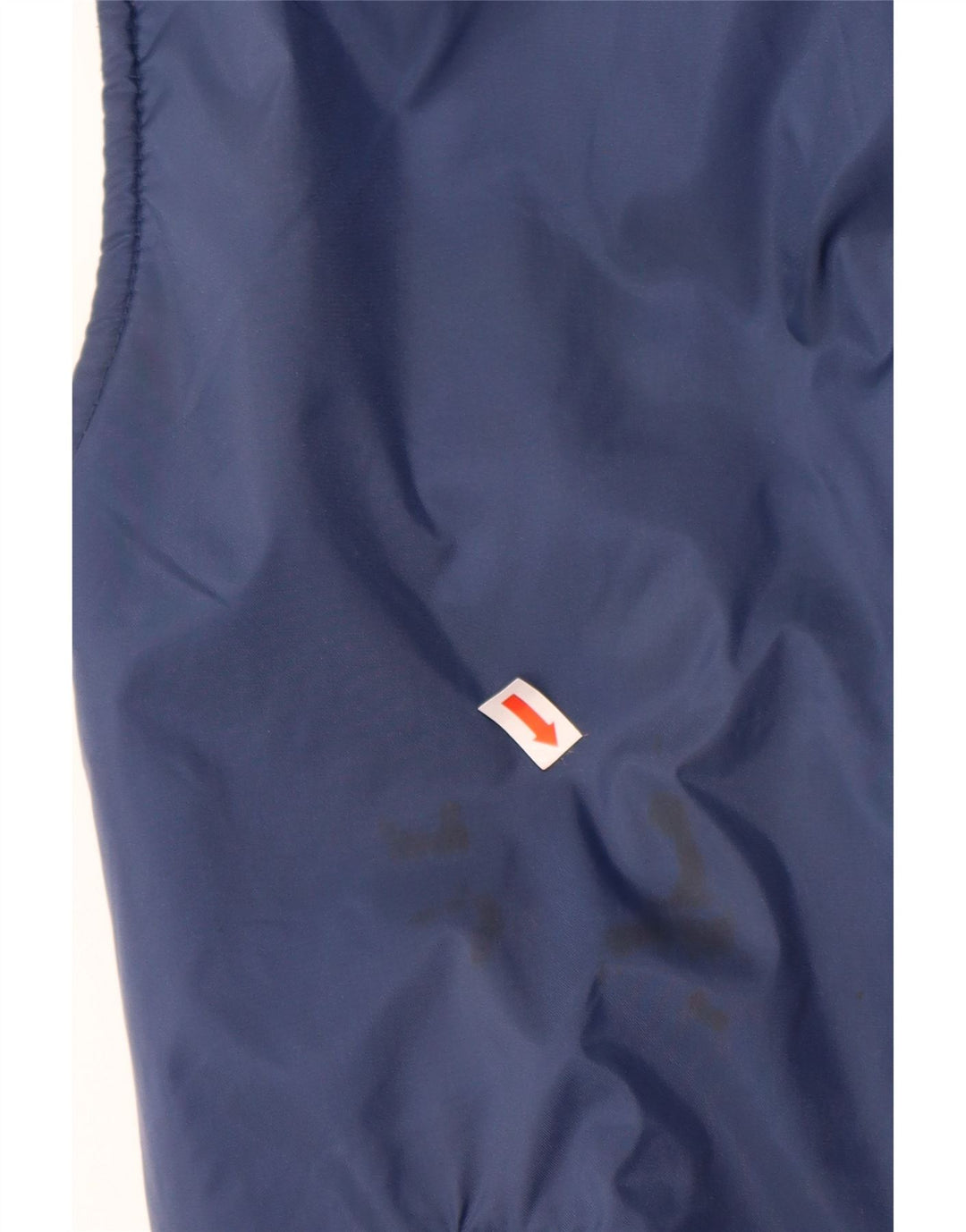 VINTAGE Mens Reversible Gilet UK 38 Medium Navy Blue Polyamide
