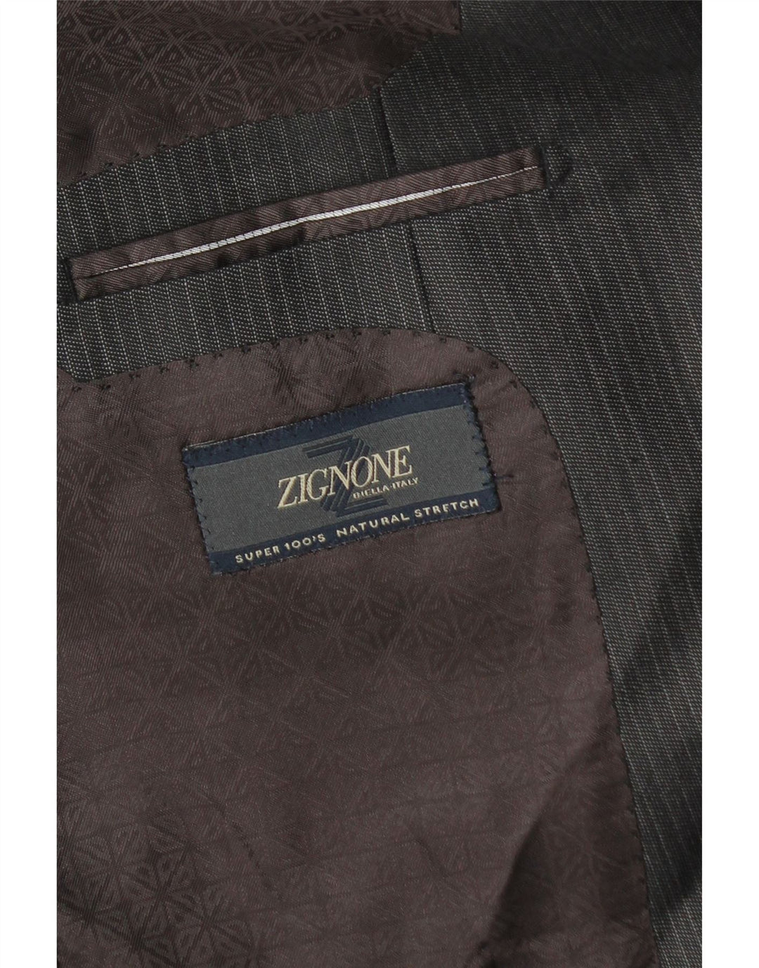 Zignone Mens 2 Button Blazer Jacket UK 38 Medium Grey
