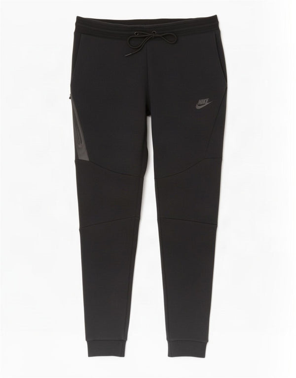 Nike Mens Tracksuit Trousers Joggers Small Black Cotton