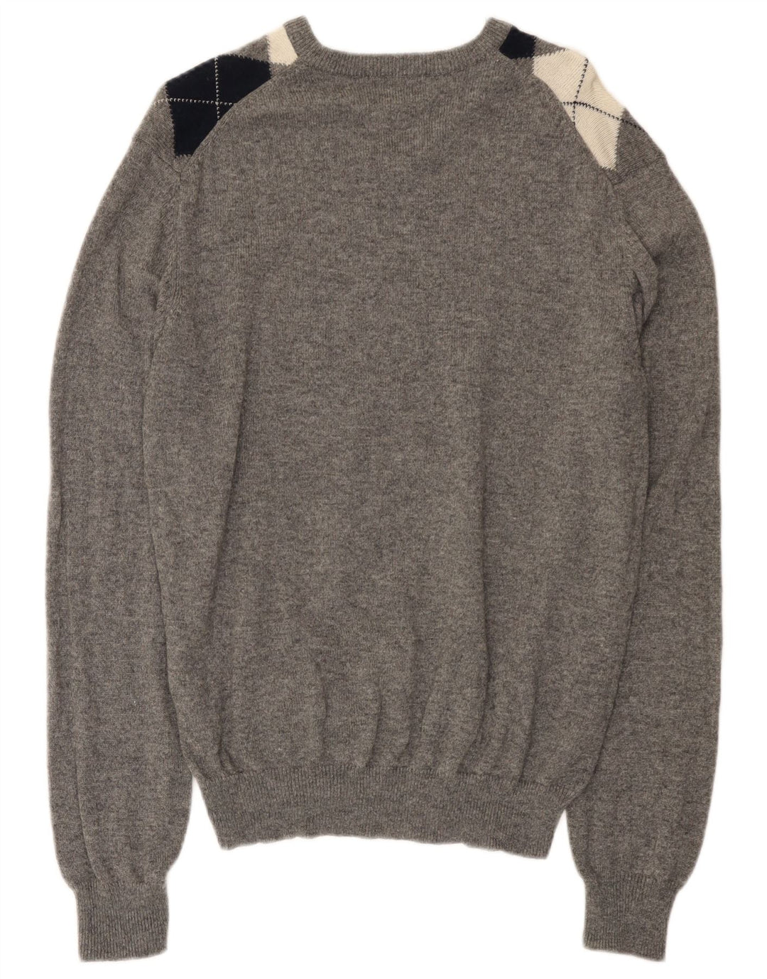 Marks & Spencer Mens Blue Harbour V-Neck Jumper Sweater Medium Grey