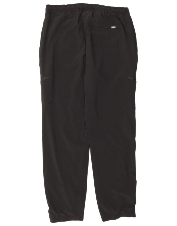 EDDIE BAUER Womens Cargo Tracksuit Trousers Joggers UK 14 Large Black
