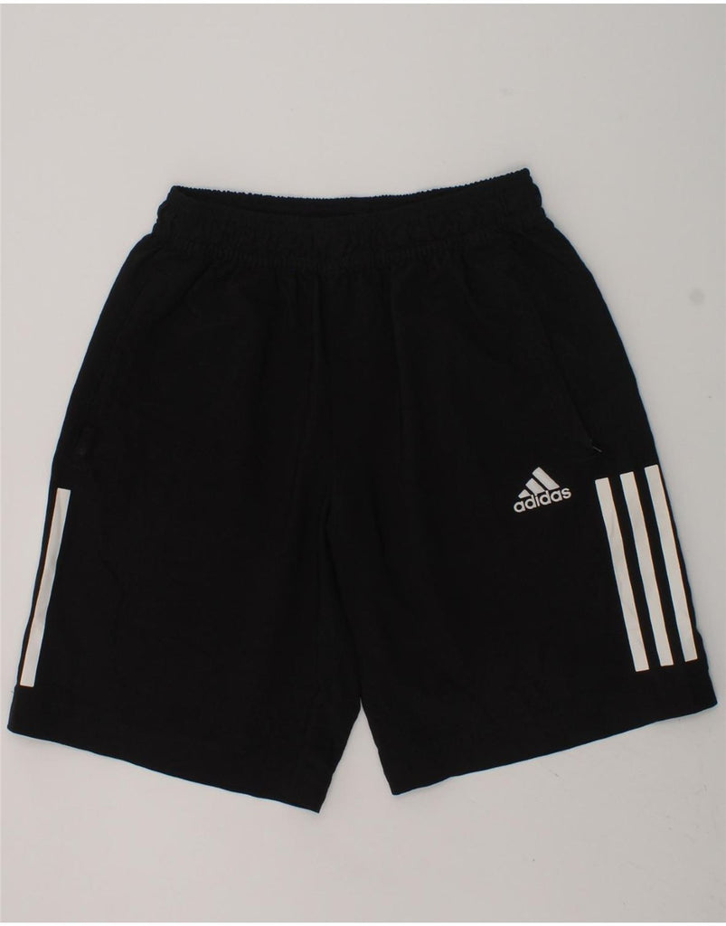 ADIDAS Boys Sport Shorts 11-12 Years Black Polyester | Vintage Adidas | Thrift | Second-Hand Adidas | Used Clothing | Messina Hembry 