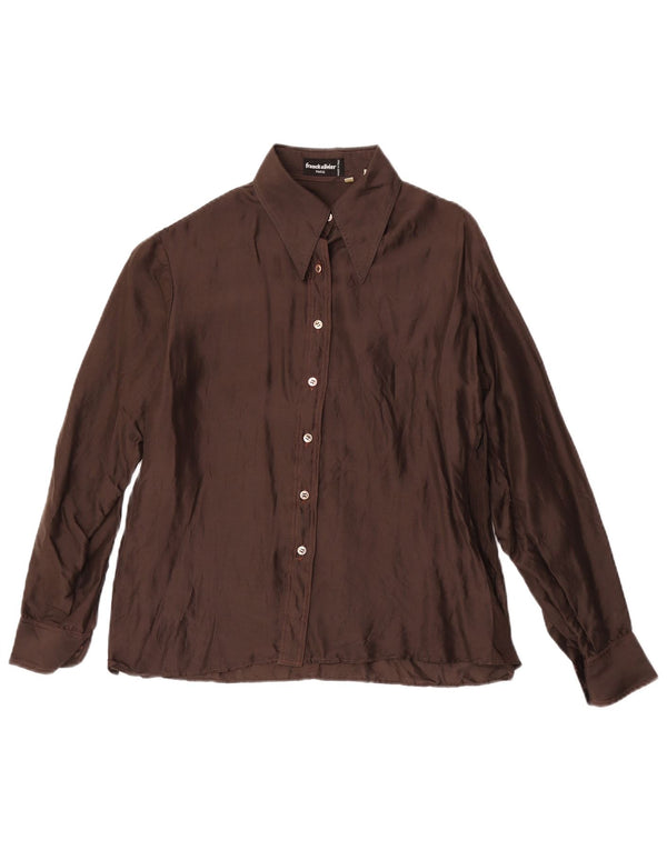 Franck Olivier Womens Shirt IT 44 Medium Brown