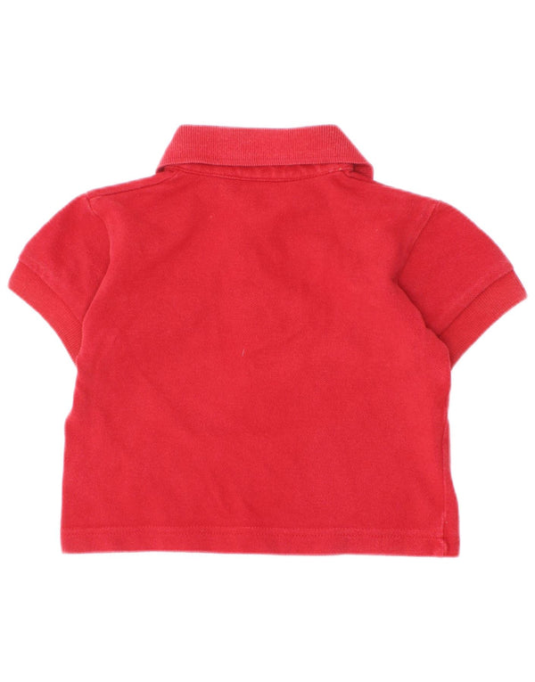 Burberry Baby Boys Polo Shirt 6-9 Months Red Cotton