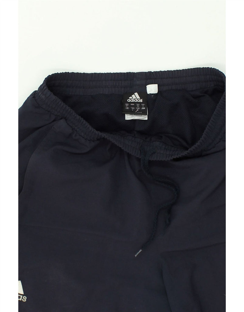 ADIDAS Mens Sport Shorts Medium Navy Blue Polyester | Vintage Adidas | Thrift | Second-Hand Adidas | Used Clothing | Messina Hembry 