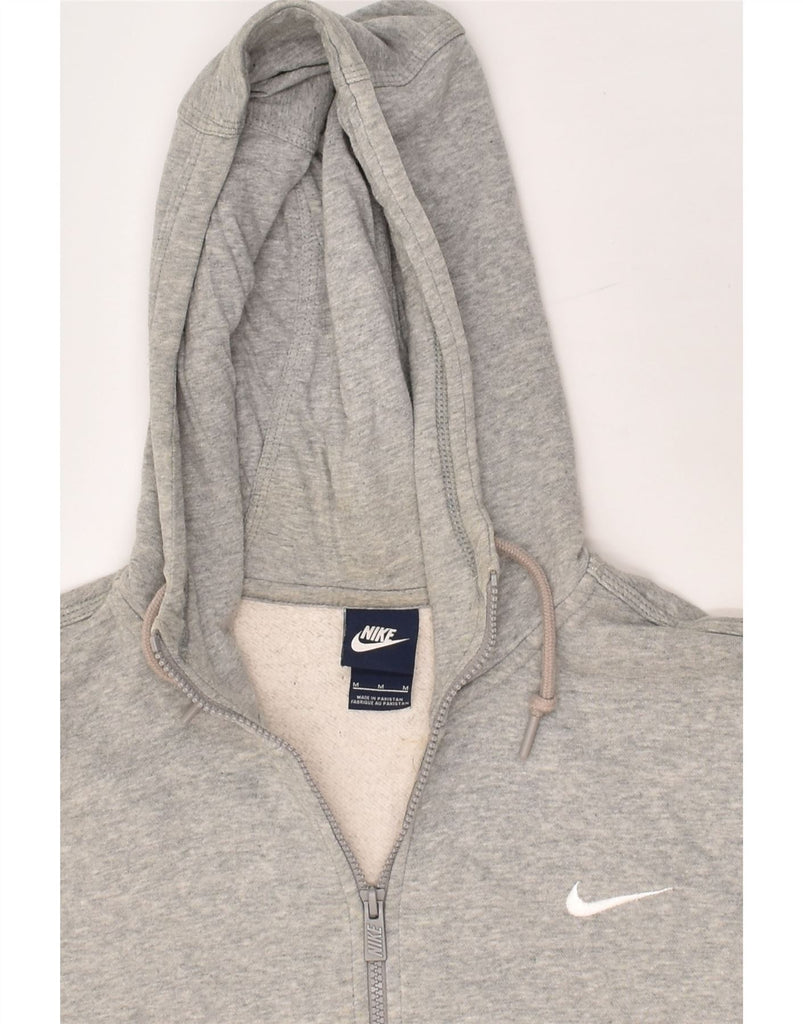 NIKE Mens Zip Hoodie Sweater Medium Grey Cotton | Vintage Nike | Thrift | Second-Hand Nike | Used Clothing | Messina Hembry 