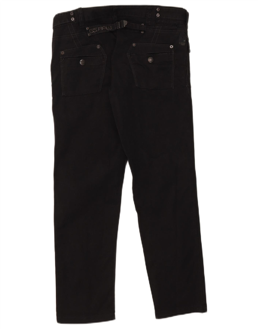 G-Star Mens Straight Jeans W29 L26 Black Cotton