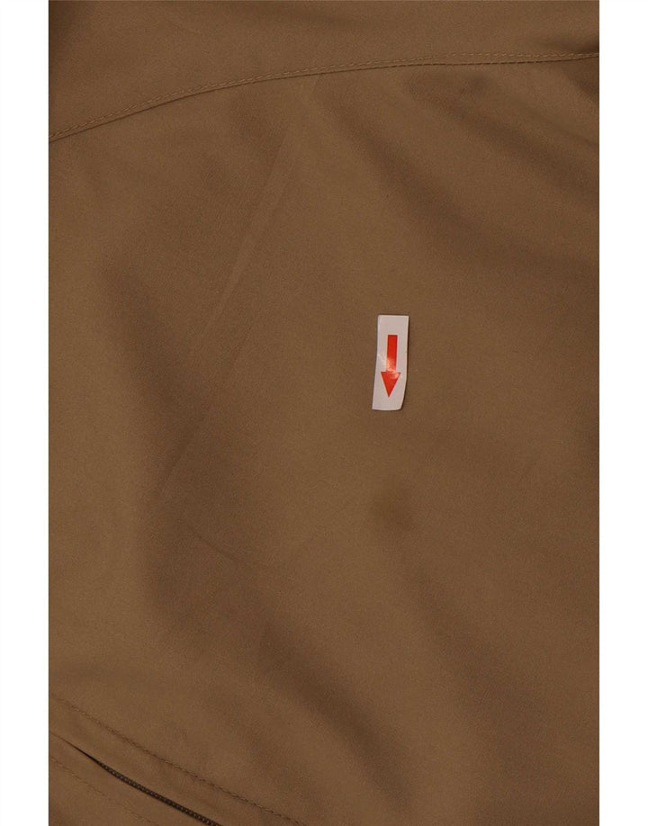 Rifle Mens Bomber Jacket UK 40 Large Beige Polyester