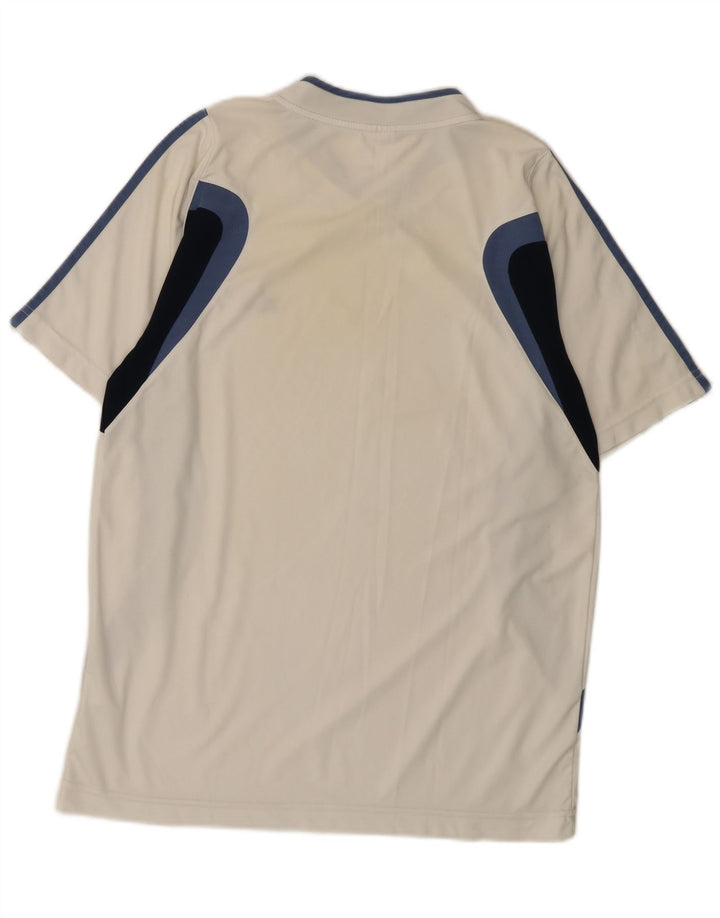 Adidas Mens T-Shirt Top XL White Colourblock Polyester
