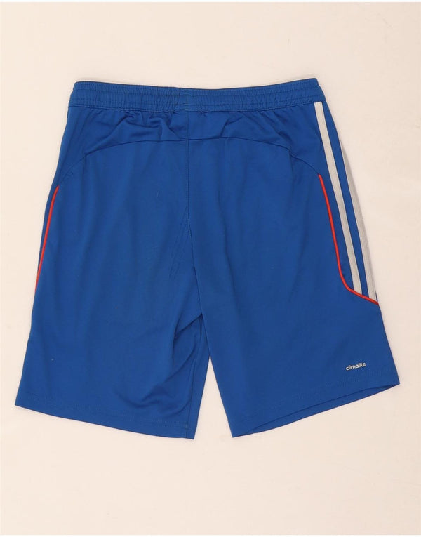 Adidas Boys Climalite Sport Shorts 9-10 Years Blue Polyester