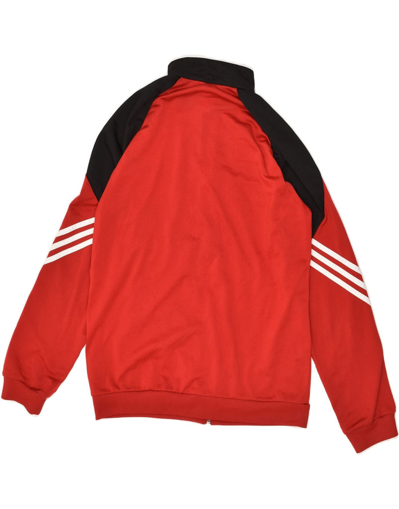 ADIDAS Mens Tracksuit Top Jacket Medium Red Colourblock Polyester | Vintage Adidas | Thrift | Second-Hand Adidas | Used Clothing | Messina Hembry 