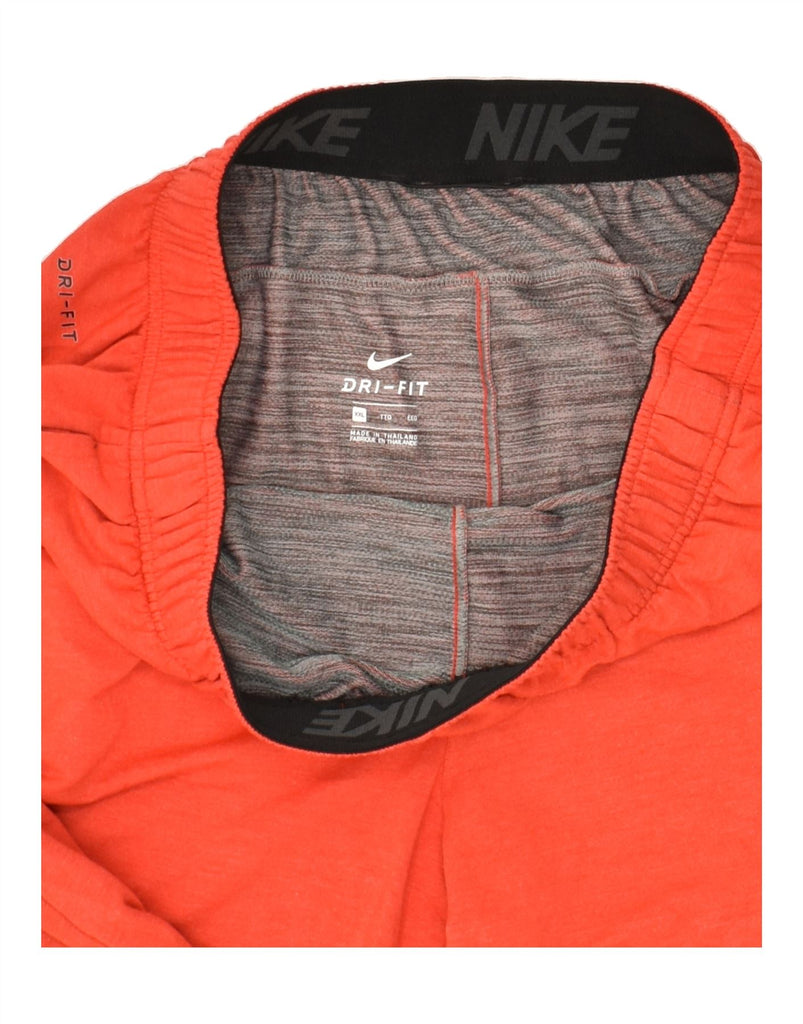 NIKE Mens Dri Fit Sport Shorts 2XL Orange Viscose | Vintage Nike | Thrift | Second-Hand Nike | Used Clothing | Messina Hembry 