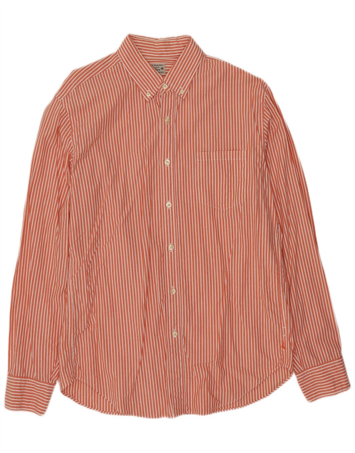 J. Crew Mens Shirt Medium Pink Pinstripe Cotton