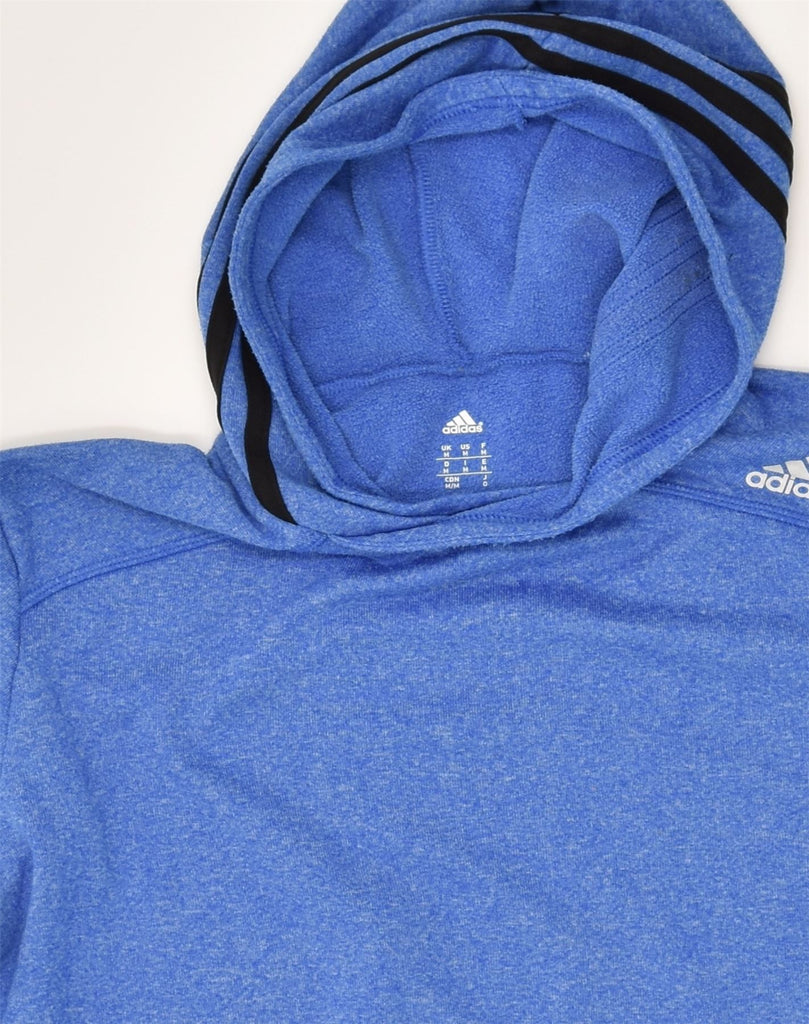 ADIDAS Mens Hoodie Jumper Medium Blue Polyester | Vintage Adidas | Thrift | Second-Hand Adidas | Used Clothing | Messina Hembry 