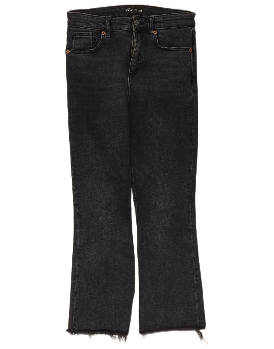 Zara Womens Bootcut Jeans EU 36 XS W26 L25 Black Cotton