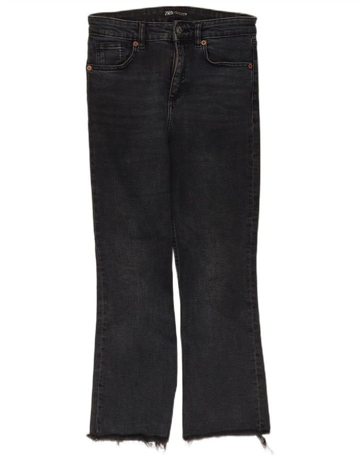 Zara Womens Bootcut Jeans EU 36 XS W26 L25 Black Cotton