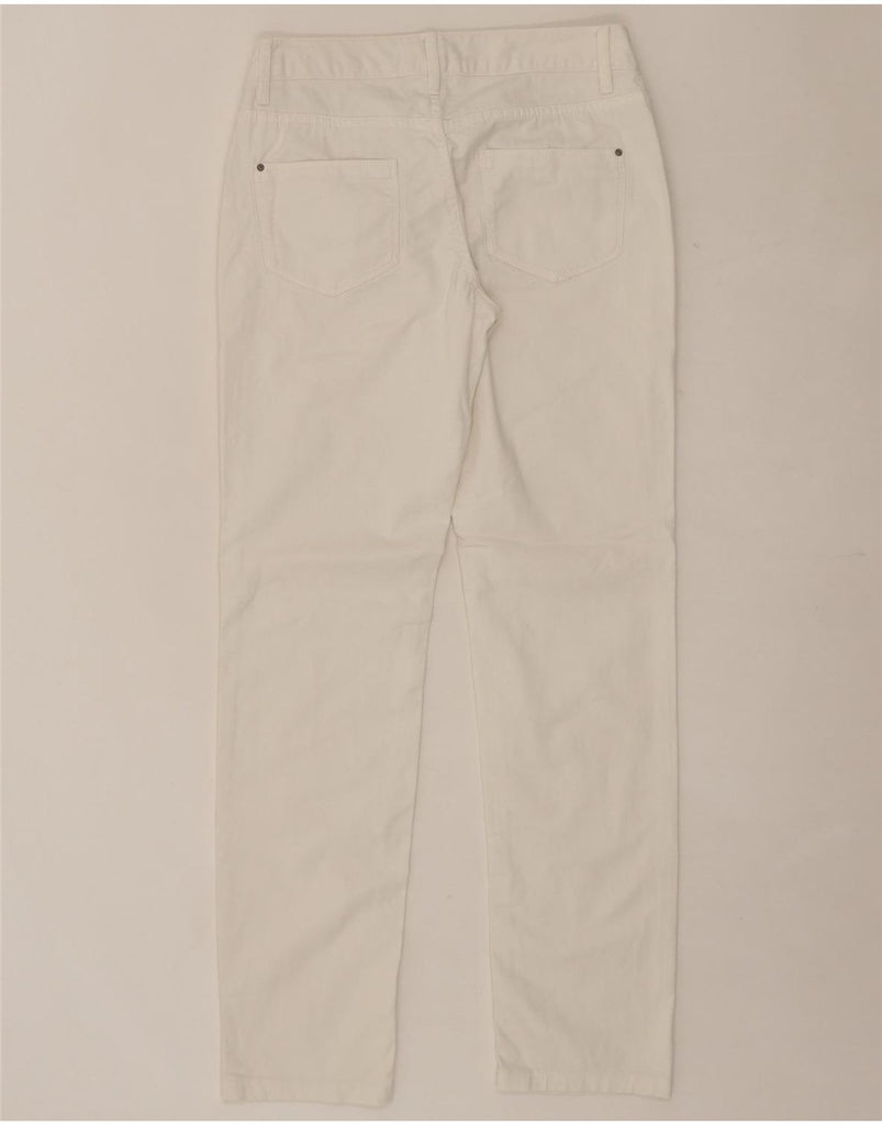 MASSIMO DUTTI Womens Straight Casual Trousers EU 40 Medium W30 L31 White Vintage Massimo Dutti and Second-Hand Massimo Dutti from Messina Hembry 