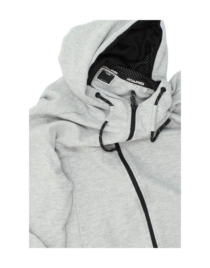 JACK & JONES Mens Zip Hoodie Sweater Medium Grey Polyester | Vintage Jack & Jones | Thrift | Second-Hand Jack & Jones | Used Clothing | Messina Hembry 