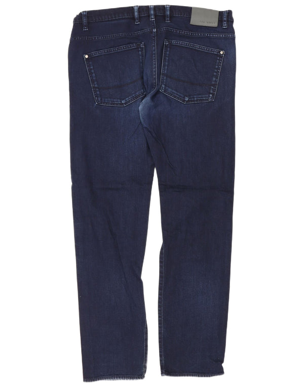 Ted Baker Mens Regular Fit Straight Jeans W36 L31 Blue Cotton