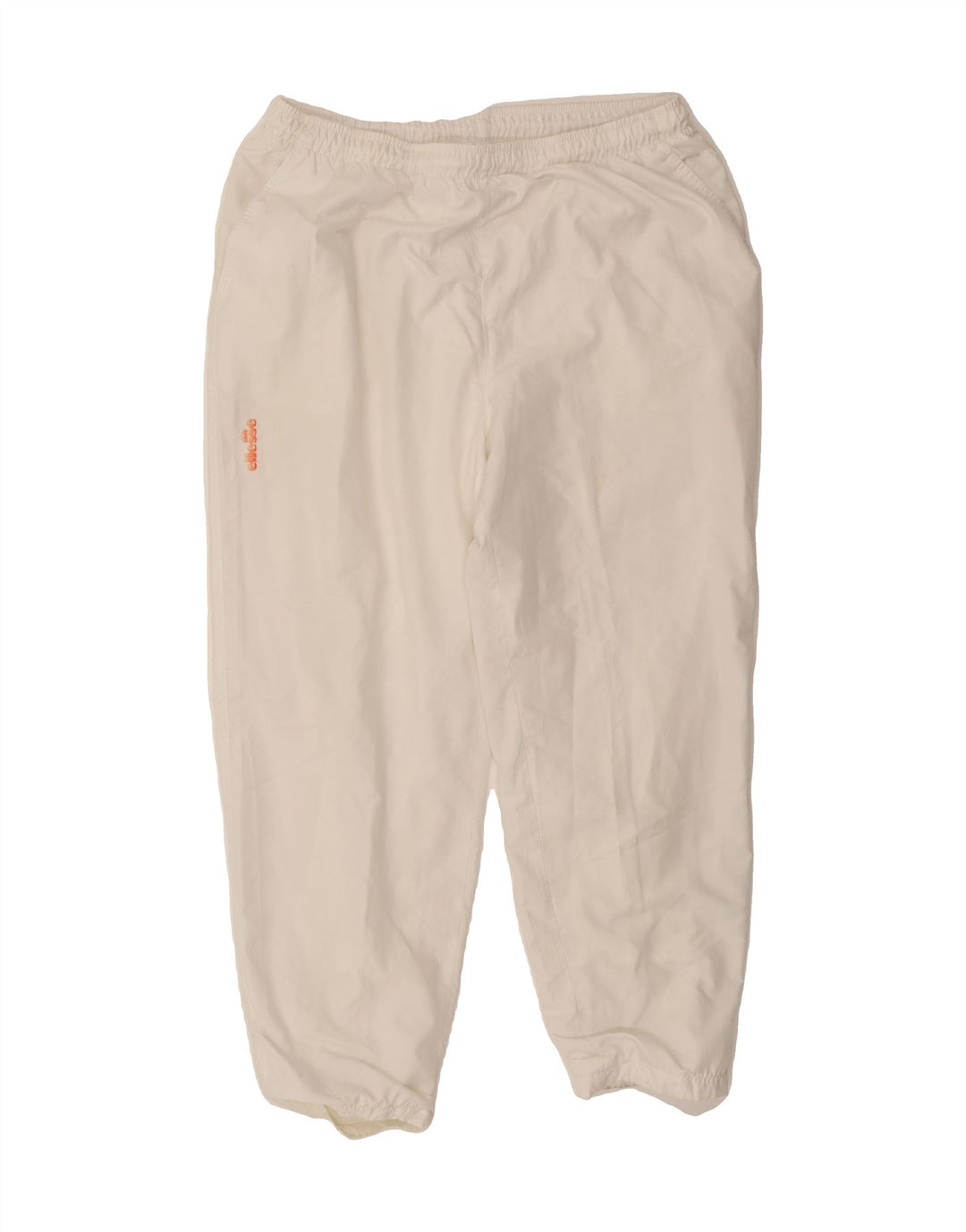 ELLESSE Mens Tracksuit Trousers Joggers IT 48 Medium  White Polyester Vintage Ellesse and Second-Hand Ellesse from Messina Hembry 