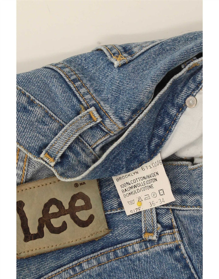 Lee Mens Brooklyn Denim Shorts Large W36 Blue Cotton