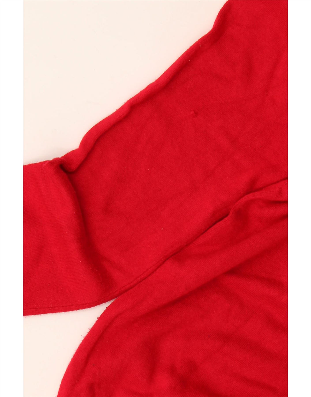 Zara Womens Crew Neck Jumper Sweater UK 10 Small Red Viscose