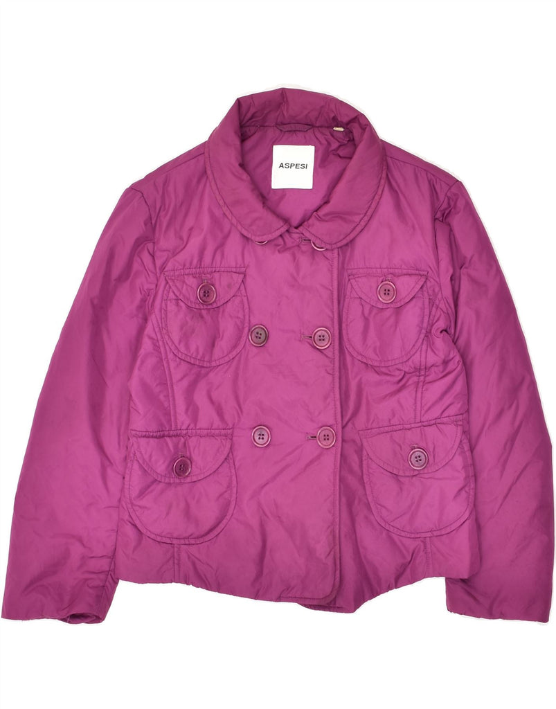 ASPESI Girls Double Breasted Utility Jacket 15-16 Years Small  Pink | Vintage Aspesi | Thrift | Second-Hand Aspesi | Used Clothing | Messina Hembry 