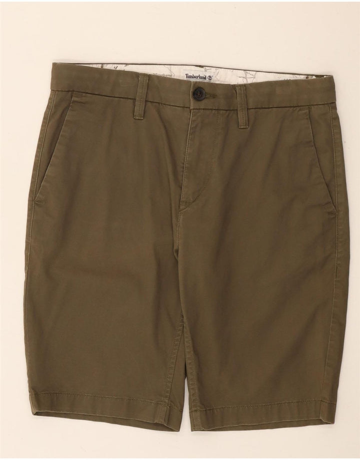 Timberland Mens Chino Shorts W30 Medium Khaki Cotton