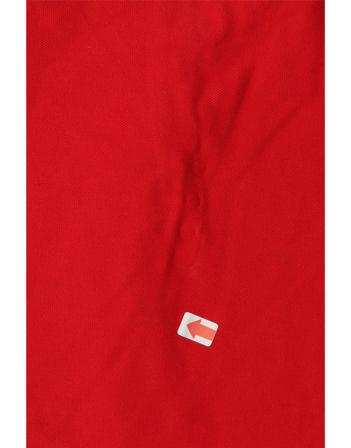 FILA Womens Sleeveless Polo Shirt UK 12 Medium Red Cotton Vintage Fila and Second-Hand Fila from Messina Hembry 